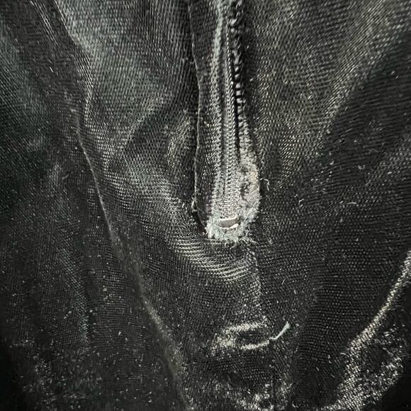 Vintage Gunne Sax Jessica McClintock Dark Romantic Whimsigoth Black Velvet Dress - Picture 14 of 16